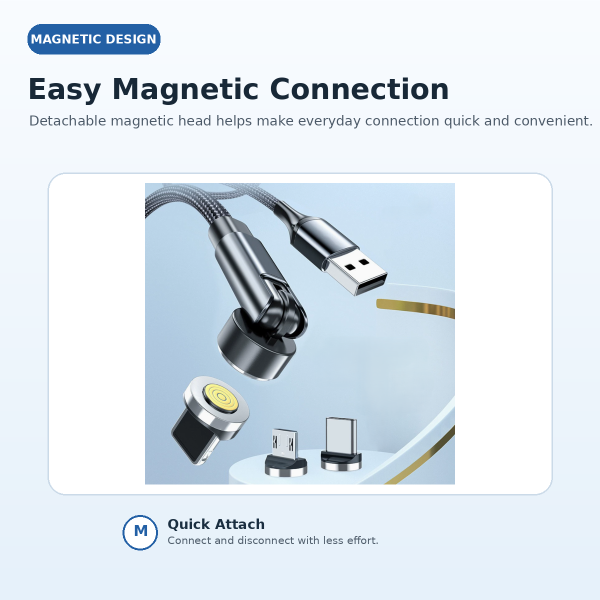 Universal 3-in-1 Rotating Magnetic Cable Set